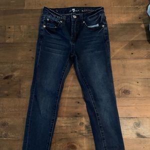 Girls size 8 skinny 7 For All mankind jeans